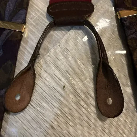 Trafalgar Limited Edition Men Silk suspenders braces Saint Angel - Picture 4 of 12